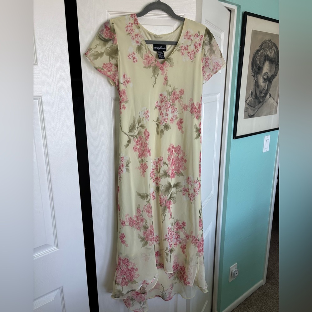 Vintage 90s Floral Maxi Dress